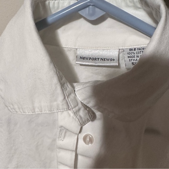 Newport News white formal shirt.. very cute - Picture 4 of 4